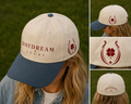 Embroidered Cotton Hat with Structured Crown